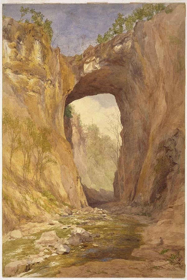 Natural Bridge Painting by MotionAge Designs