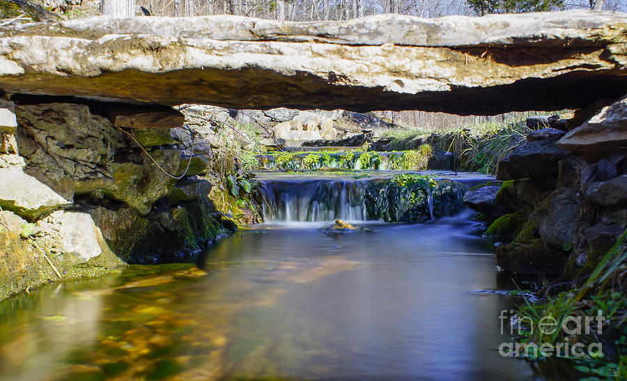 Nature Photograph - Natural Spring Falls #1 by Jennifer White