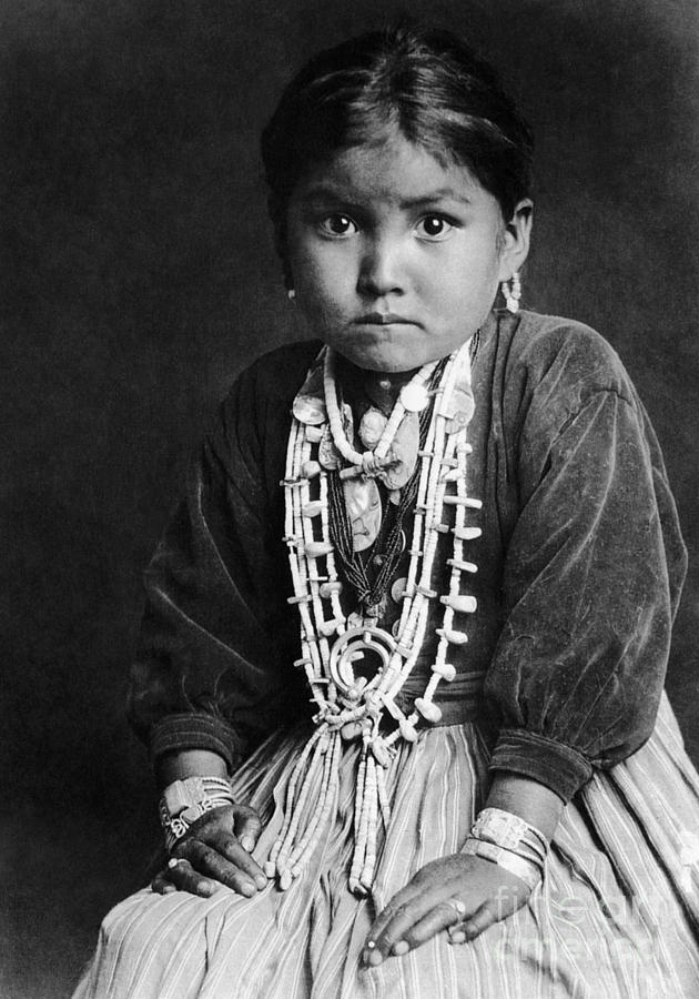 Navajo Girl 1920 #1 Photograph by Granger