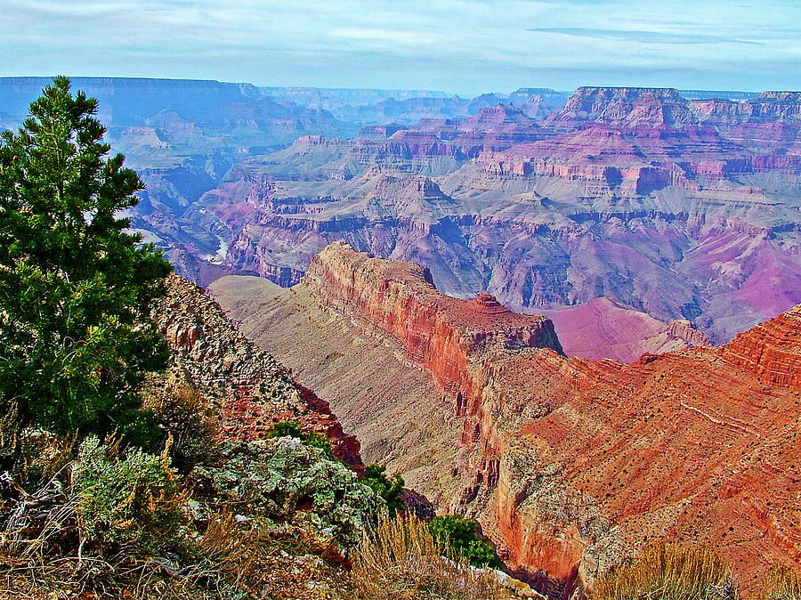 Navajo Point View on East Side of South Rim of Grand Canyon National Park-Arizona  #1 Photograph by Ruth Hager