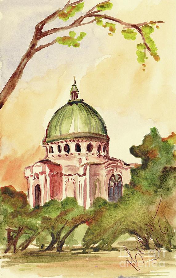 Naval Academy Chapel, Annapolis #1 Painting by Oana Godeanu