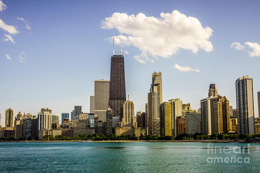 Near North Side Chicago Skyline #1 Photograph by Paul Velgos