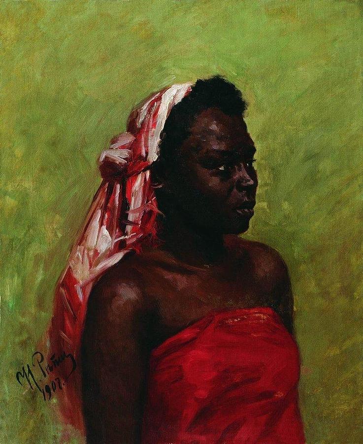 Negress Painting by Ilya Repin