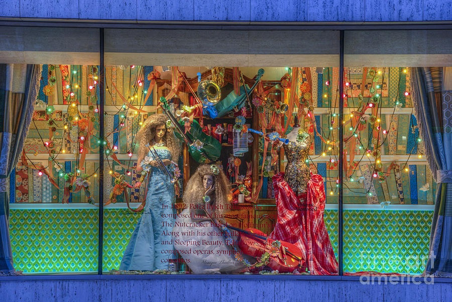Neiman Marcus Festive Holiday Window  2014/15 Photograph by David Zanzinger