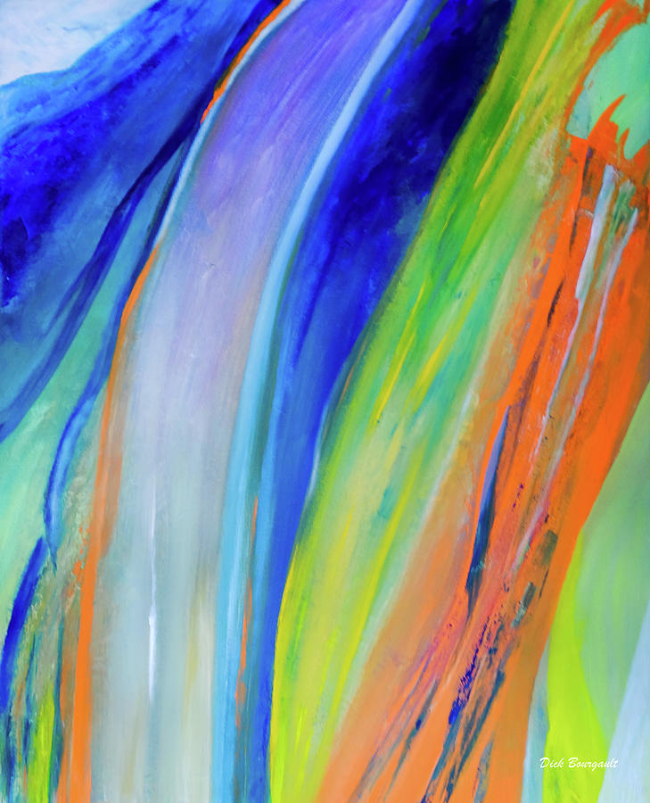 Abstract Painting - Neon #1 by Dick Bourgault