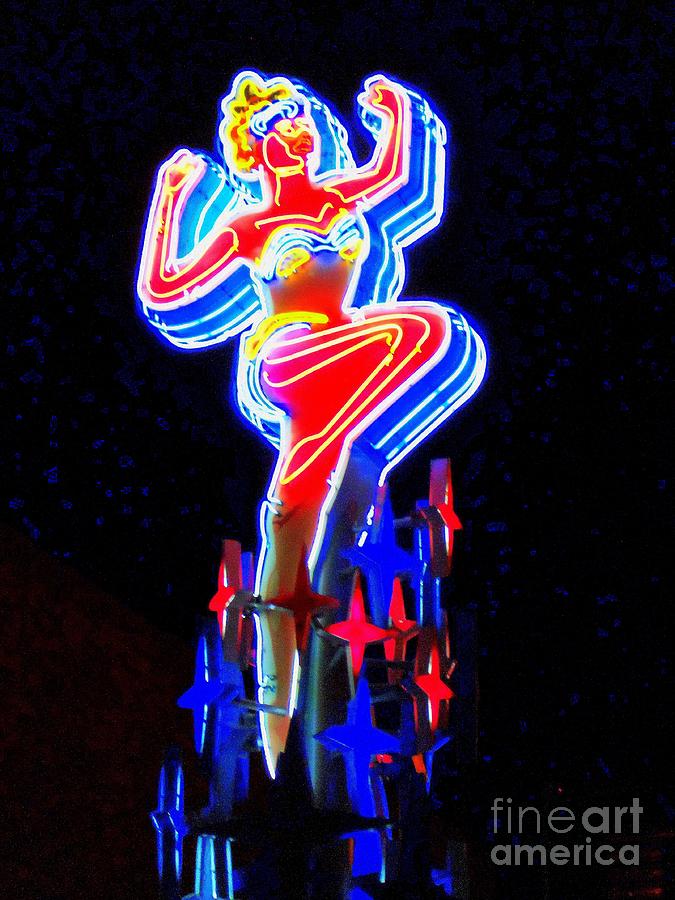 Neon Woman #1 Photograph by Randall Weidner