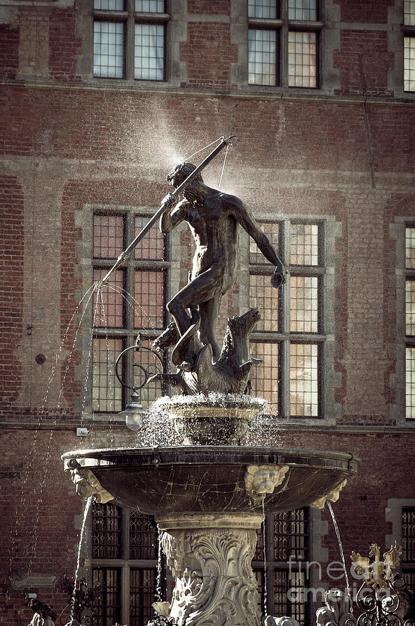 Neptunes Fountain, Gdansk Photograph