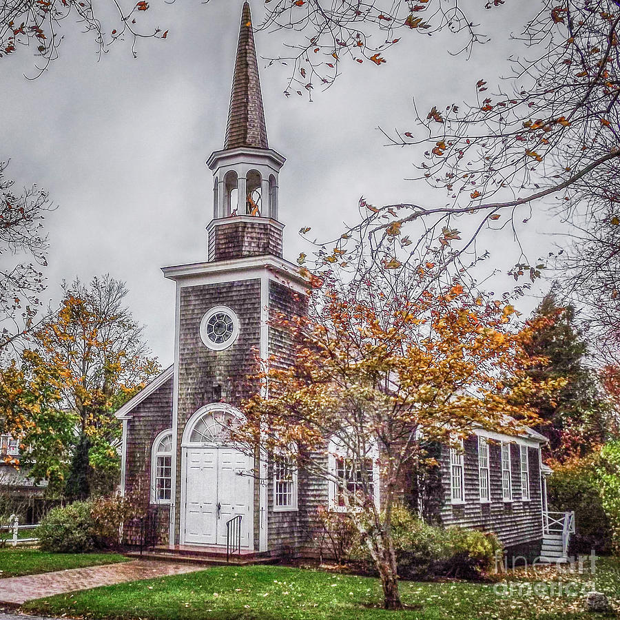 New England Chapel in Autumn Photograph by Robert Anastasi - Fine Art ...