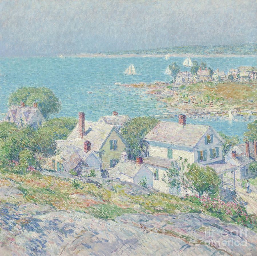 Childe Hassam Painting - New England Headlands by Childe Hassam