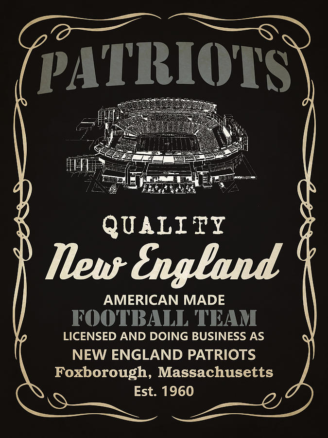 New England Patriots Whiskey Mixed Media By Joe Hamilton - Fine Art America