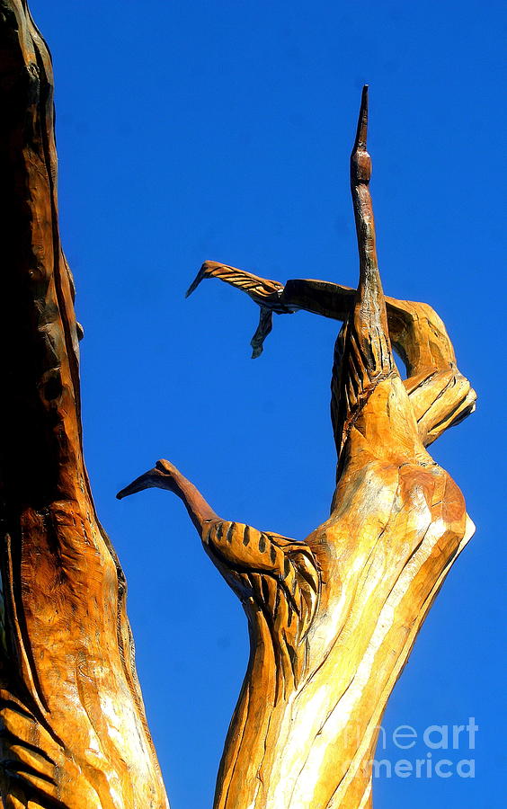 New Orleans Bird Tree Sculpture In Louisiana #2 Photograph by Michael Hoard