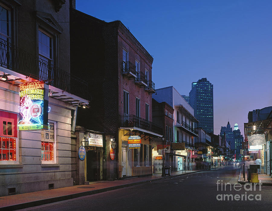 New Orleans, Bourbon Street.  #1 Photograph by Granger