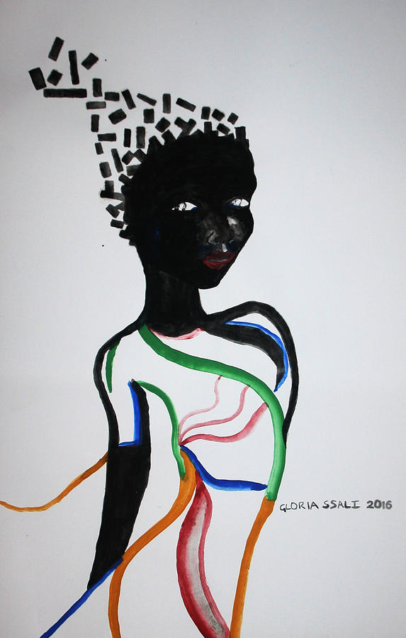 New Woman - South Sudan #1 Painting by Gloria Ssali