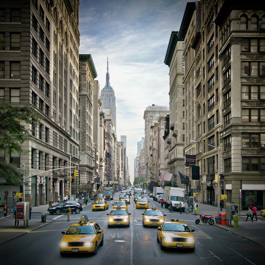 NEW YORK CITY 5th Avenue Traffic Photograph by Melanie Viola - Fine Art ...