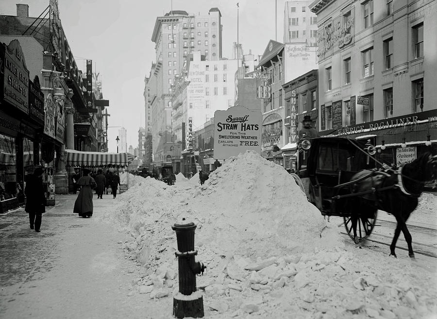 New York City Blizzard 1904 #1 Photograph by Mountain Dreams - Fine Art ...