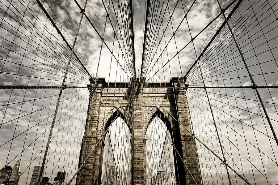 Brooklyn Bridge Photograph - New York by Juergen Held