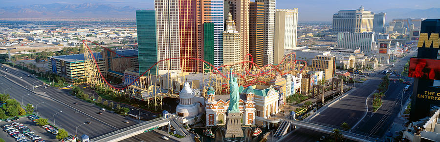 Architecture Photograph - New York New York Casino, Las Vegas #1 by Panoramic Images
