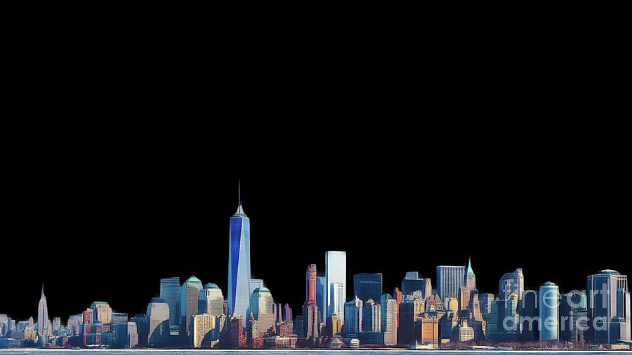 New York Skyline Painting