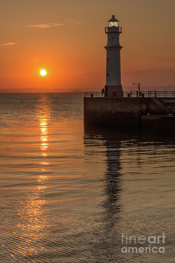 Newhaven Harbour Sunset Photograph