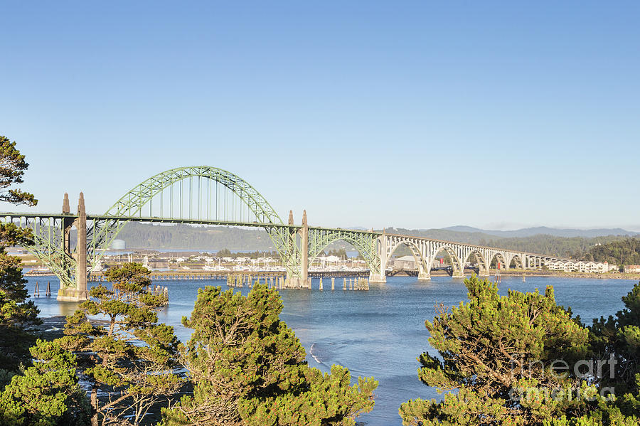 Newport bridge in Oregon, Northwest USA #1 Photograph by Didier Marti