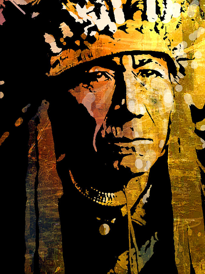 Nez Perce Chief #1 Painting by Paul Sachtleben