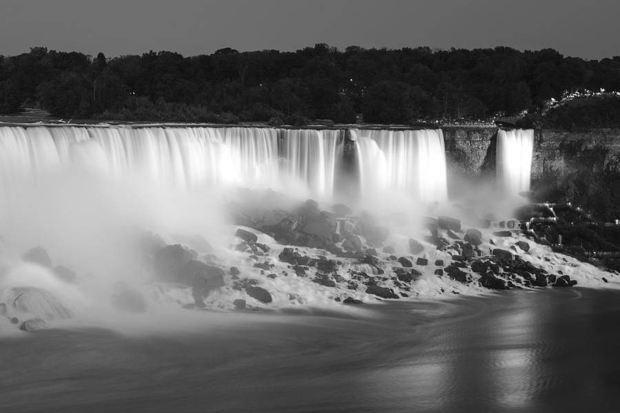Niagara Falls At Night Photograph - Niagara Falls at night #1 by Nick Mares