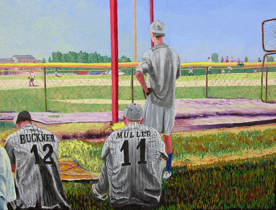 Baseball Painting - Nick Muller #1 by Stan Hamilton