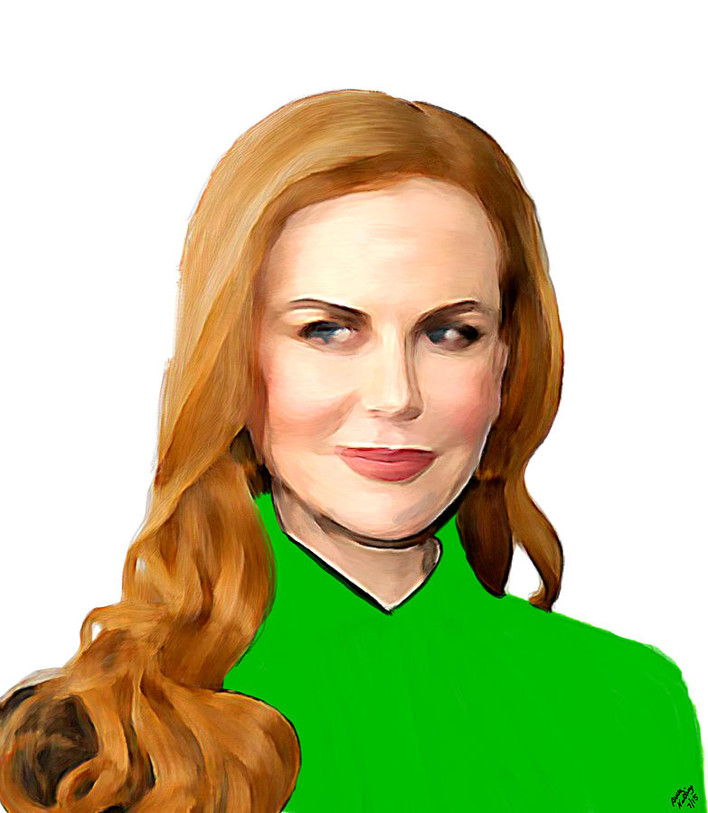 Nicole Kidman #1 Painting by Bruce Nutting