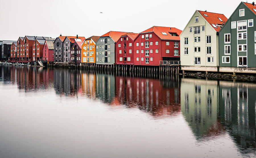 Nidelva Bryggen Trondheim Norway #1 Photograph by Adam Rainoff
