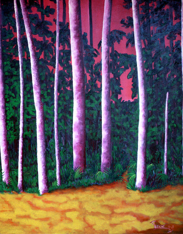 Night Light Meets Nature #1 Painting by Blaine Filthaut