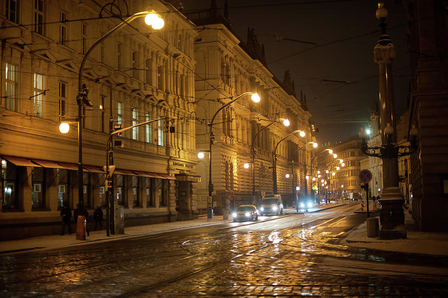 Night Prague Photograph by Jenny Rainbow - Fine Art America