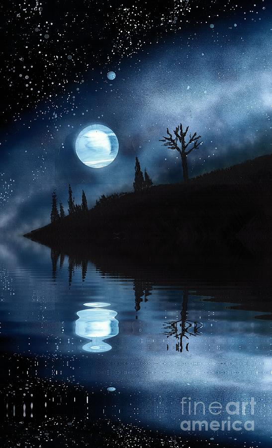 Night Sky #1 Painting by Bill Richards