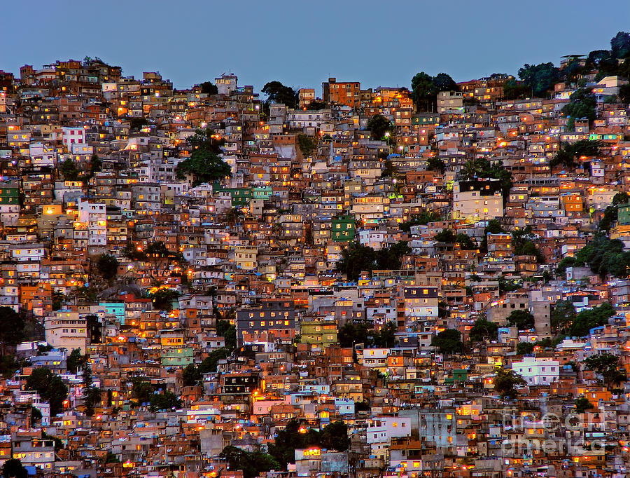 Nightfall In The Favela Da Rocinha Photograph by Adelino Alves