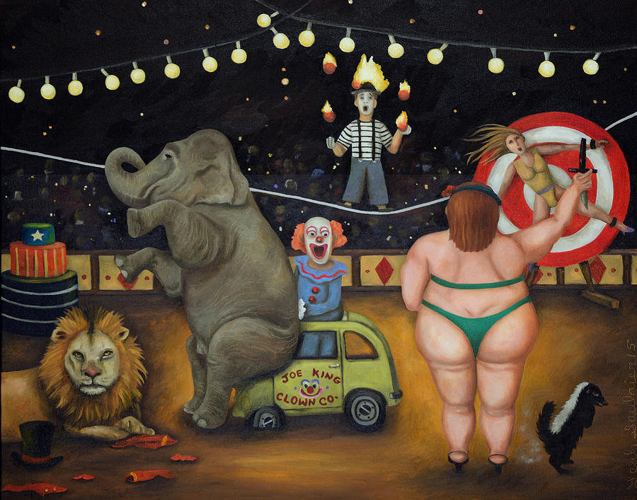 Nightmare Circus #1 Painting by Leah Saulnier The Painting Maniac