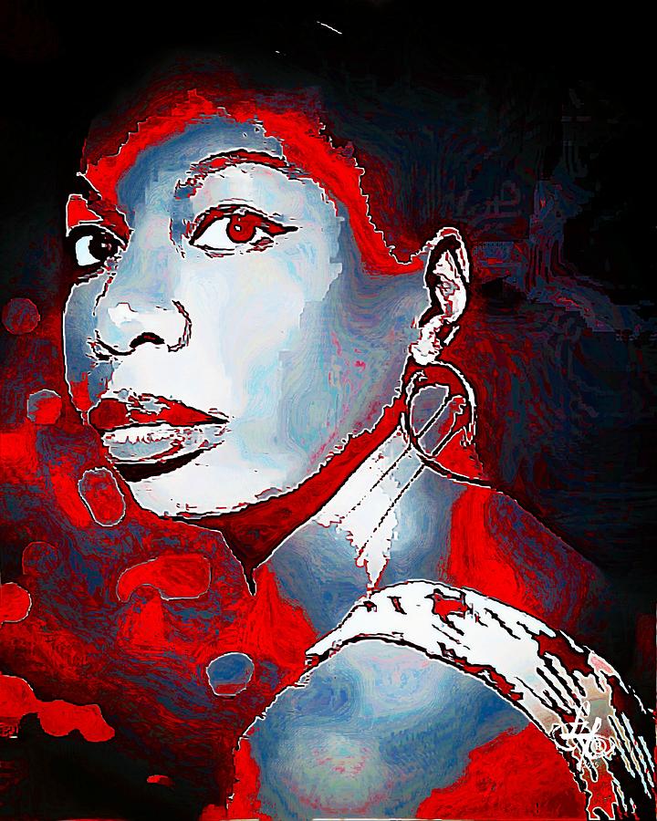 Nina Simone #2 Digital Art by Lynda Payton