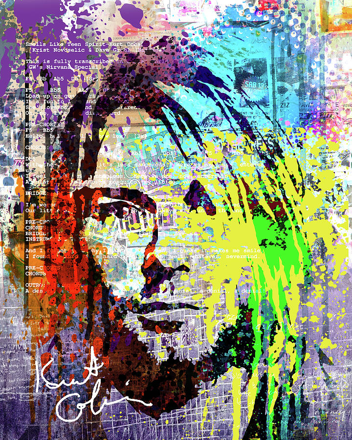 Nirvana Art #1 Painting by Art Popop