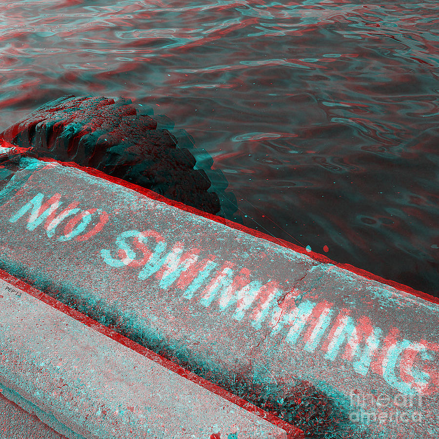 No Swimming #2 Photograph by Phil Perkins