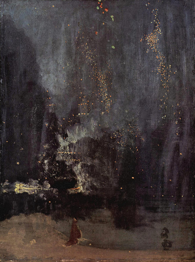 Nocturne In Black And Gold #1 Painting by James A M Whistler