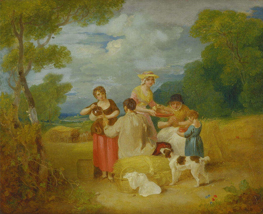 Noon, from 1799 Painting by Francis Wheatley