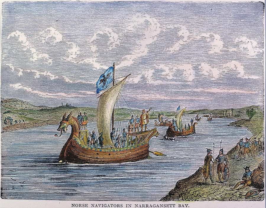 Transportation Photograph - Norse Ships, 1000 A.d #1 by Granger