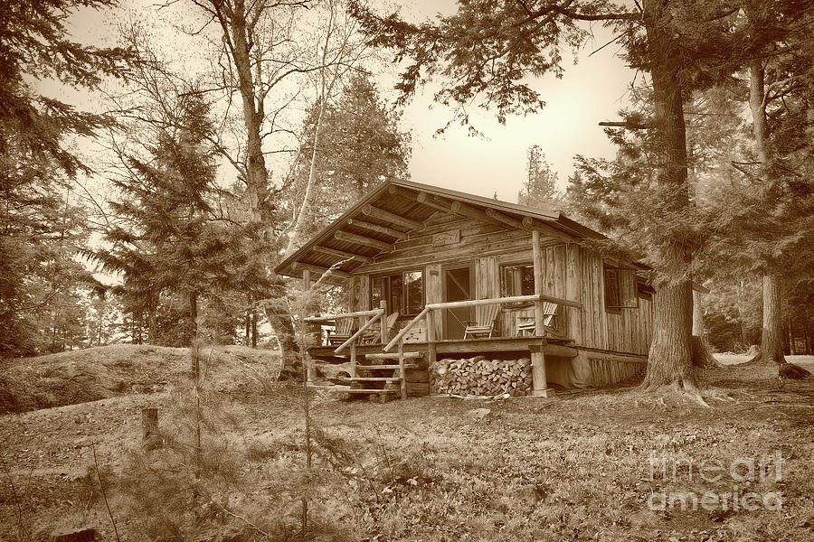 Mountain Photograph - North Maine Cabin #1 by Skip Willits