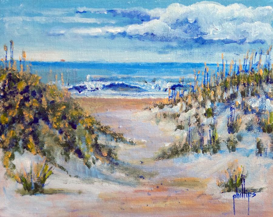 North Topsail Beach Painting by Jim Phillips - Fine Art America