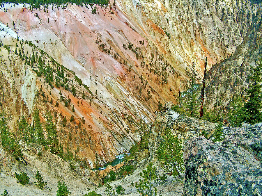 North Wall of Yellowstone Canyon, Yellowstone National Park, Wyoming Photograph by Ruth Hager