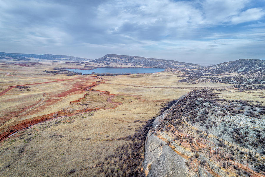 northern Colorado foothills aerial view #1 Photograph by Marek Uliasz