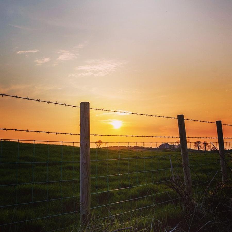 Sunset Photograph - Northern Ireland Countryside #1 by Aleck Cartwright