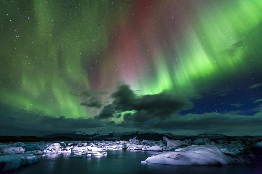 Iceland Night Show Photograph