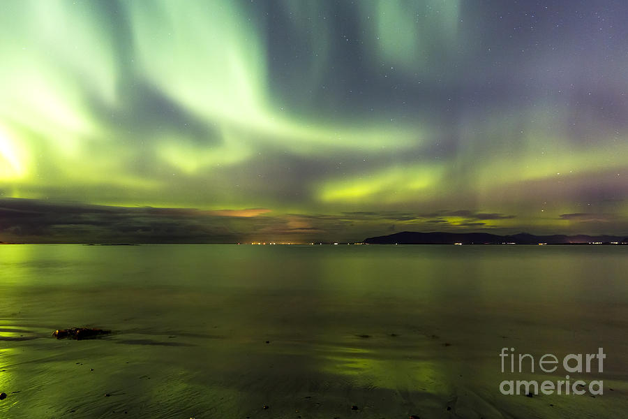 Northern Lights Reykjavik #1 Photograph by Gunnar Orn Arnason
