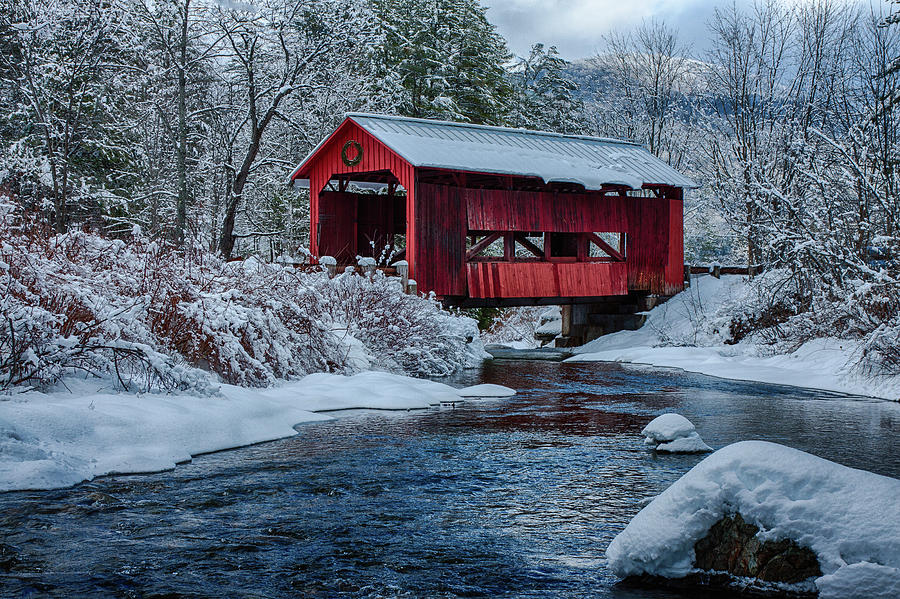 Northfield Vermont covered bridge #2 Photograph by Jeff Folger