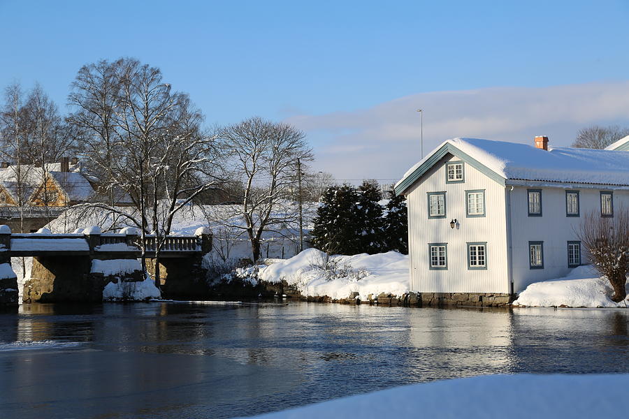 Norwegian Winter landscape  #2 Digital Art by Jeanette Rode Dybdahl