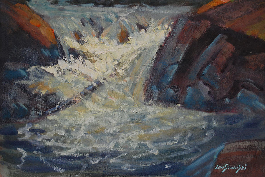 Notch Falls #1 Painting by Len Stomski